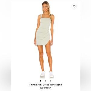 Superdown Timmie Mini Dress in Pistachio